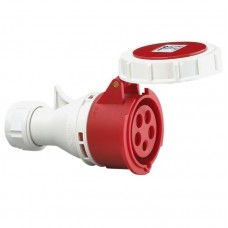 Βιομηχανικό Φις Θηλυκό 16A 5P 230V Κόκκινο IP67 